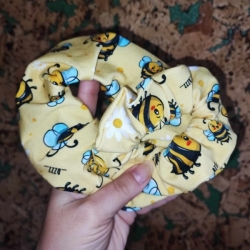 Scrunchie gumička včeličky